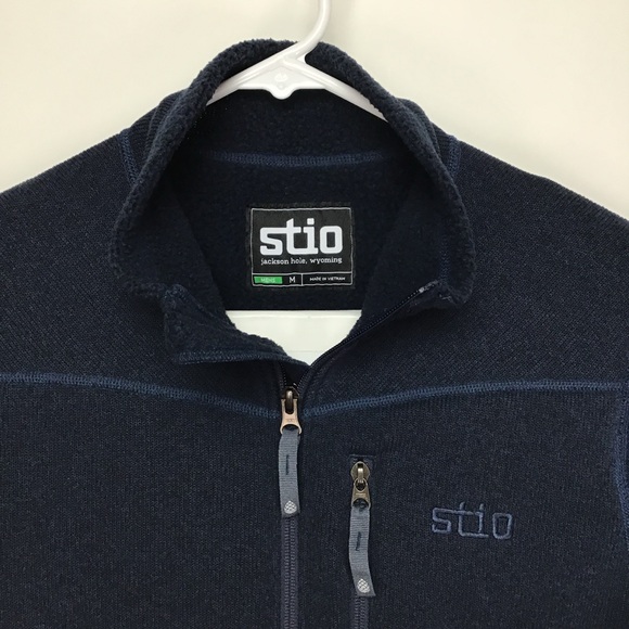 STIO men’s long sleeve full zip fleece jacket medium - Picture 2 of 10